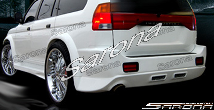 Custom Mitsubishi Montero Sport  SUV/SAV/Crossover Rear Bumper (1997 - 1999) - $490.00 (Part #MS-007-RB)